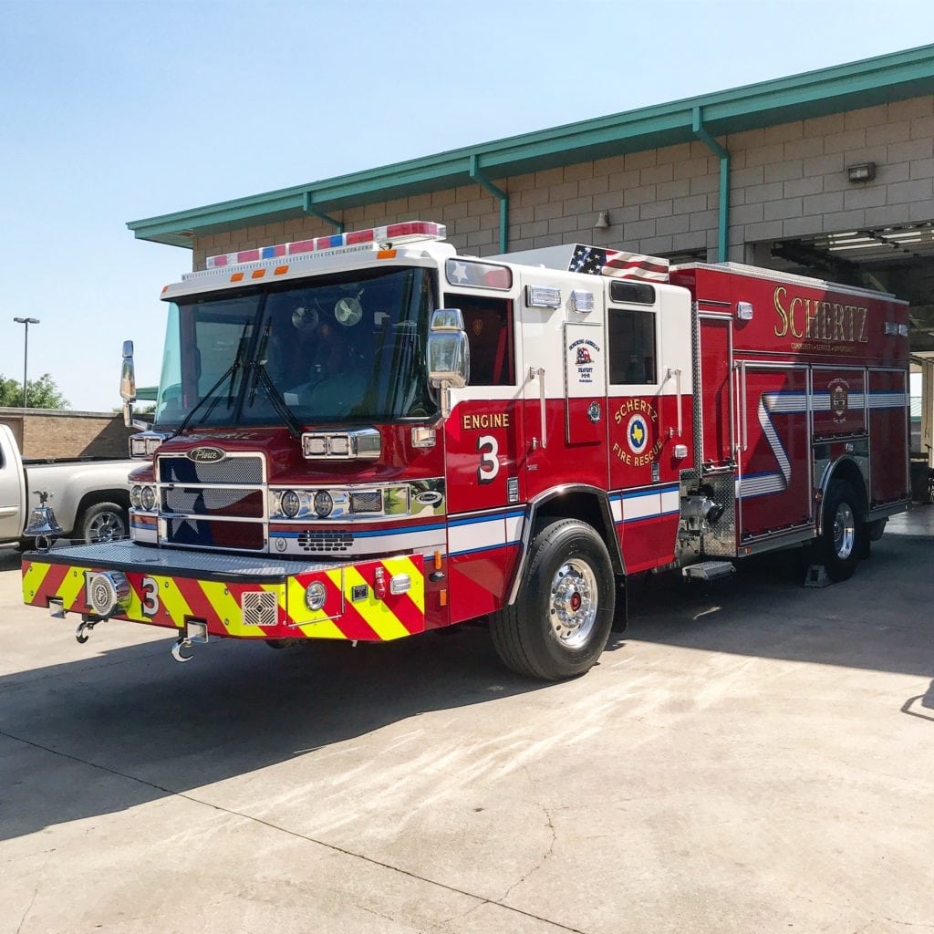 Schertz TX Welcomes New Pierce Pumper - Siddons-Martin